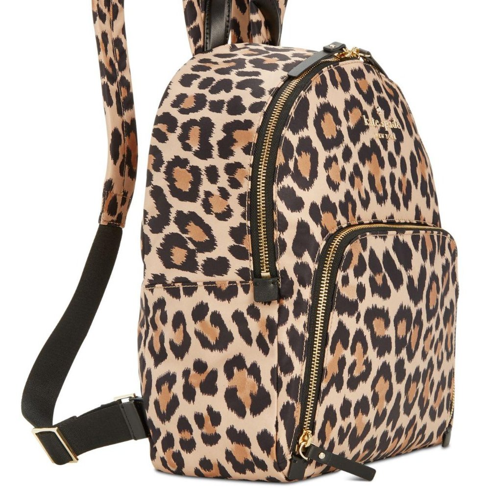 KATE SPADE Women's Watson Lane Leopard Hartley Small Backpack